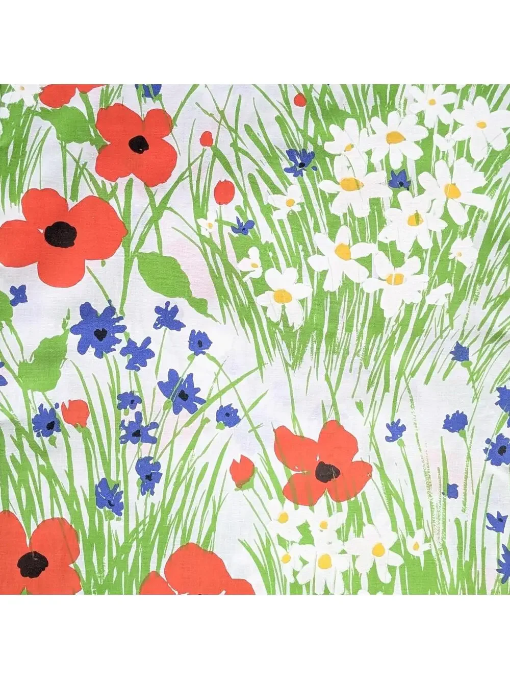 Vintage Floral Twin Flat Sheet - Tastemaker Field Trip Pattern